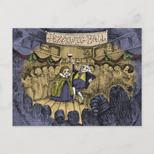 Ein Weihnachtslied: Fezziwig Ball - Urlaubskarte Feiertagspostkarte