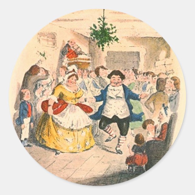 Ein Weihnachtslied Runder Aufkleber (Vorderseite)