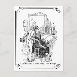 Ein Weihnachtslied: Verlass es allein Feiertagspostkarte