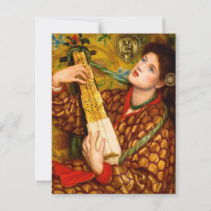 Ein Weihnachtslied von Dante Gabriel Rossetti Feiertagskarte