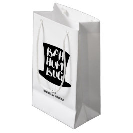 Ein Weihnachtslieder Bah Humbug Holiday-Geschenkta Kleine Geschenktüte