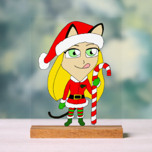 ein Weihnachtsmädchen Acrylschild