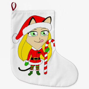 ein Weihnachtsmädchen Großer Weihnachtsstrumpf