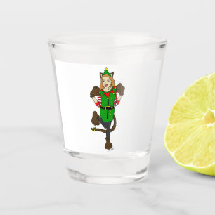 ein Weihnachtsmädchen Shooting Glass Schnapsglas
