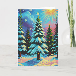 Ein Weihnachtsstar Feiertagskarte