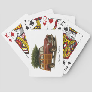 Ein Weihnachtstradition-Kartenspiel Spielkarten