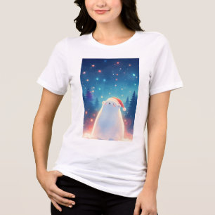Ein Weihnachtstraum eines Eisbären Tri-Blend Shirt