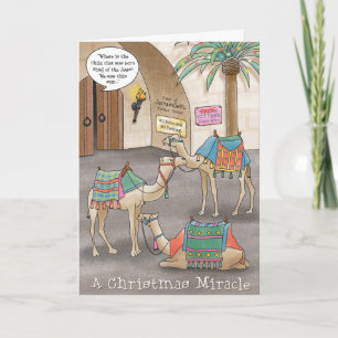 Ein Weihnachtswunder Feiertagskarte