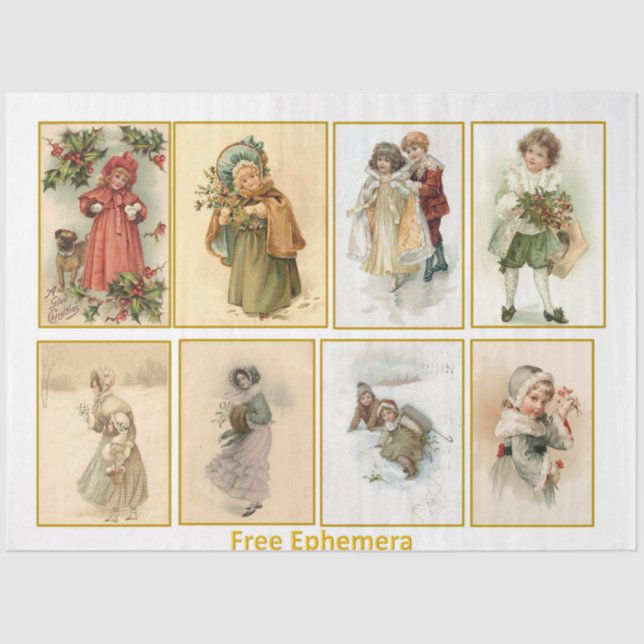 Ein Weihnachtszeitalter 8 Seidenpapier (Vorderseite)