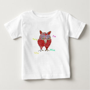 Ein weises Eule-Shirt Baby T-shirt