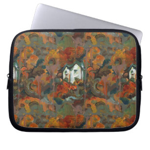 Ein Weiß- und Herbstbaum Laptopschutzhülle