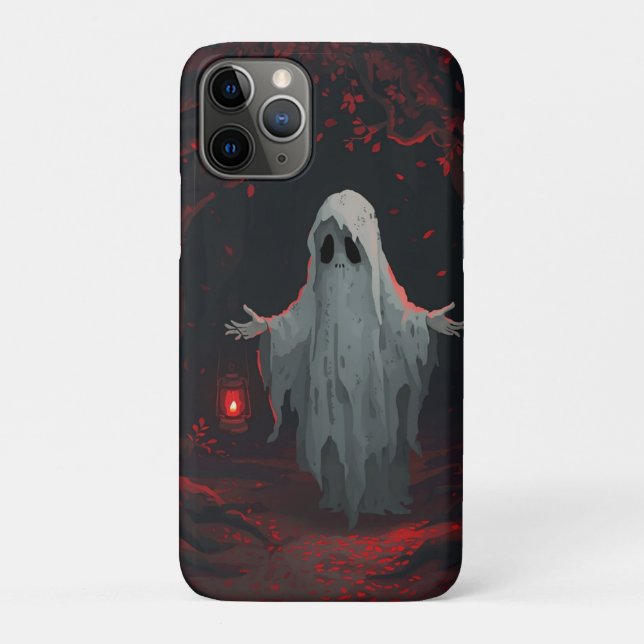 Ein weißer Geist, der eine rote Laterne mit rotem  Case-Mate iPhone Hülle (Rückseite)