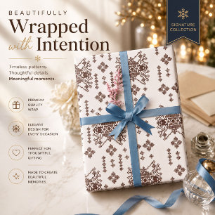 ein weißer Hintergrund mit rotem Muster Geschenkpapier