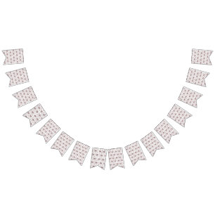 ein weißer Hintergrund mit rotem Muster Wimpelkette