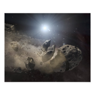 Ein weißer zwergartiger Stern Fotodruck