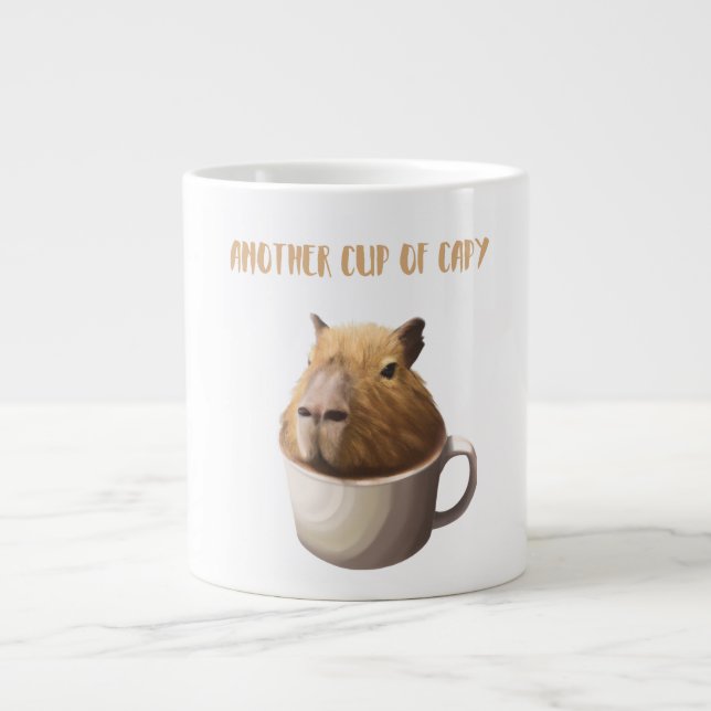 Ein weiterer Cup in Capybara mit Niedlicher Capyba Jumbo-Tasse (Vorderseite)