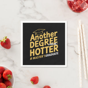 Ein weiterer Grad heißer Master-Abschluss Serviette