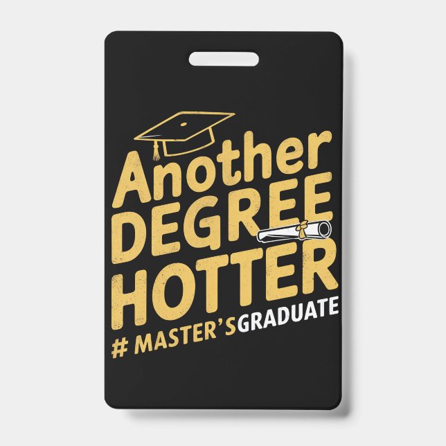 Ein weiterer Grad Hotter Master's Degree Abschluss Ausweis (Vorderseite)