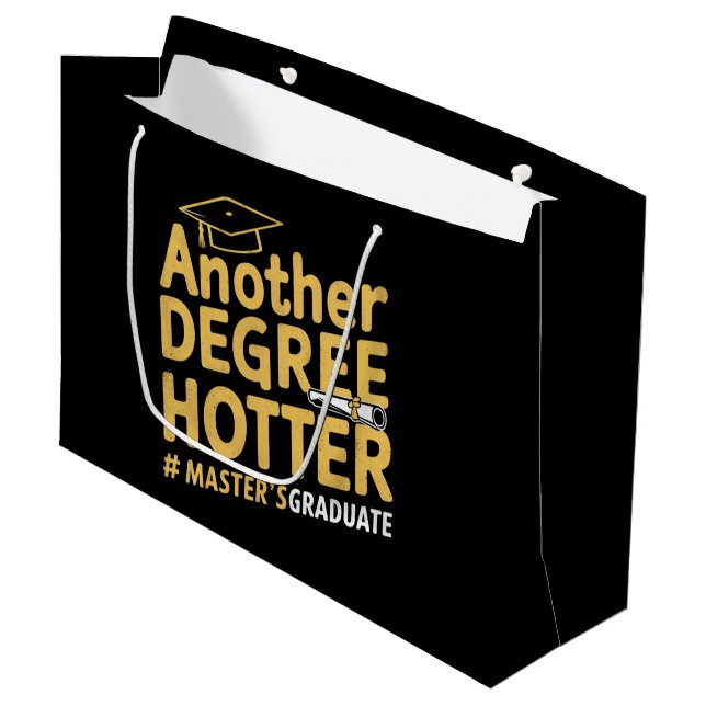 Ein weiterer Grad Hotter Master's Degree Abschluss Große Geschenktüte (Vorderseite Schrägansicht)
