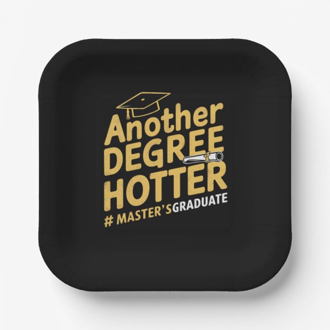Ein weiterer Grad Hotter Master's Degree Abschluss Pappteller (Vorderseite)