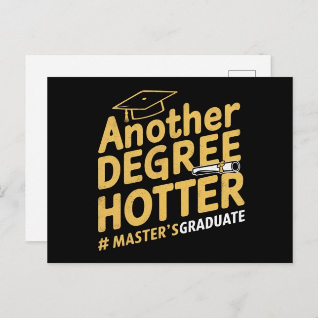 Ein weiterer Grad Hotter Master's Degree Abschluss Postkarte (Vorne/Hinten)