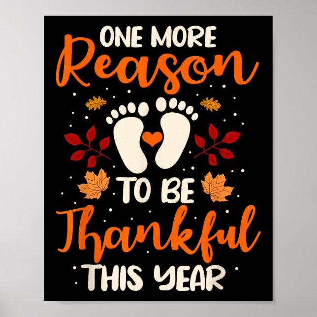 Ein weiterer Grund, eine dankbare Schwangerschaft  Poster (Vorne)