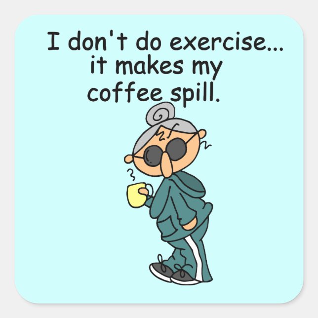 Ein weiterer Grund, nicht auszuüben Quadratischer Aufkleber (Vorderseite)