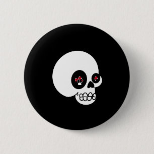 Ein weiterer Pilz-Schädel-Knopf Button