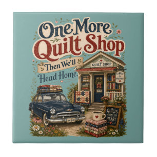 Ein weiterer Quilt-Shop im vintage Cottage-Szene Fliese