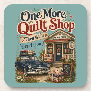 Ein weiterer Quilt-Shop im vintage Cottage-Szene Getränkeuntersetzer