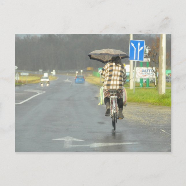 Ein weiterer regnerischer Tag in Ungarn 2008 Postkarte (Vorderseite)