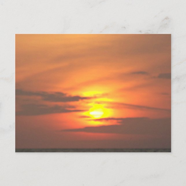 Ein weiterer schöner Sonnenuntergang Postkarte (Vorderseite)