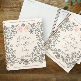 Ein weiterer schöner Tag Florale Illustrations-Pla Planer