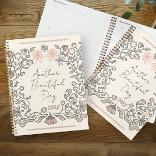 Ein weiterer schöner Tag Florale Illustrations-Pla Planer