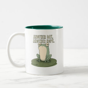 Ein weiterer Tag, ein weiteres Nein, mürrischer Fr Zweifarbige Tasse