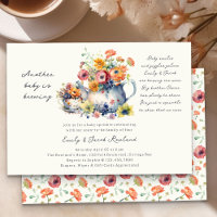 Ein weiteres Baby braut Florale Teekanne Sprinkle