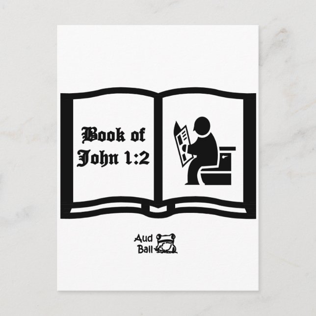 Ein weiteres Buch von John Vers 1:2 Postkarte (Vorderseite)