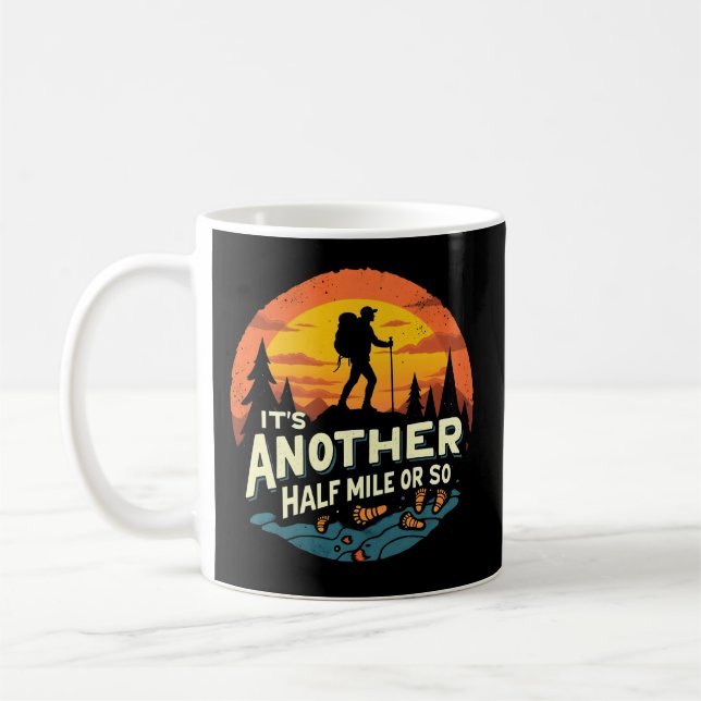 Ein weiteres halbes Kilometer Wandergeschenk Kaffeetasse (Links)