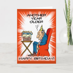 Ein weiteres Jahr älter: Old Timer Birthday Card Karte