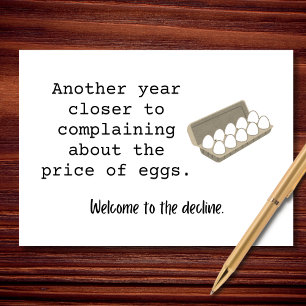 Ein weiteres Jahr eine Beschwerde Geburtstag Karte