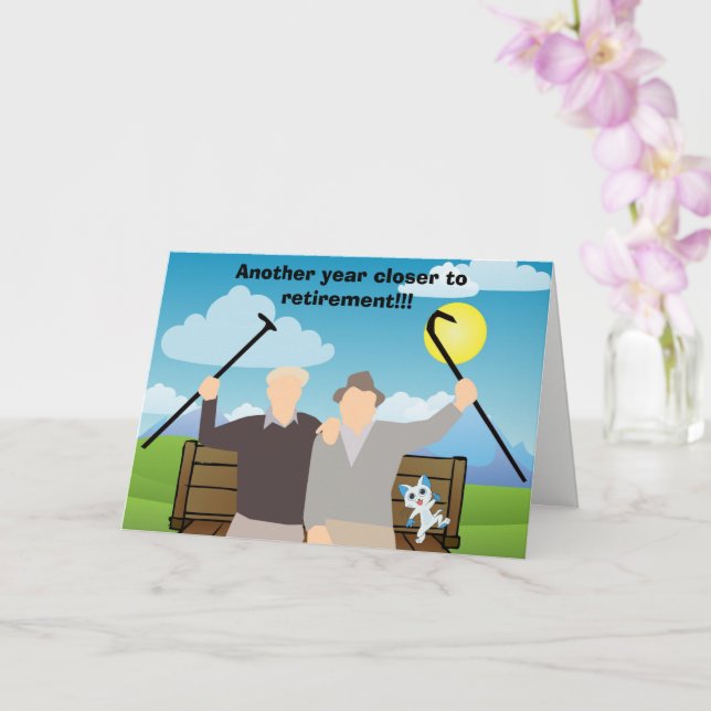 Ein weiteres Jahr Naher Rentenkarte Karte (Orchidee)