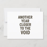 Ein weiteres Jahr Naher, um die Void-Sarcasm