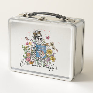 Ein weiteres Kapitel Blumenskelett Metall Brotdose