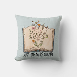 Ein weiteres Kapitel Buch Wildfliege Blume Schmett Kissen