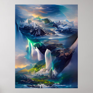 Ein weiteres Land lebt in den Wolken Poster