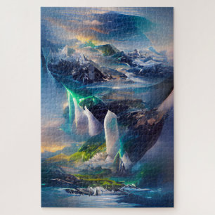 Ein weiteres Land lebt in den Wolken Puzzle