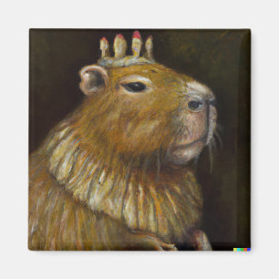 Ein weiteres lustiges Capybara Portrait Magnet