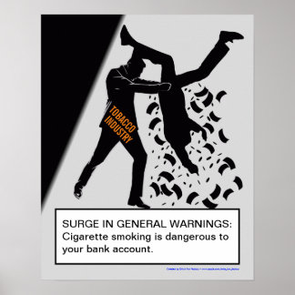 Ein weiteres Poster gegen das Rauchen