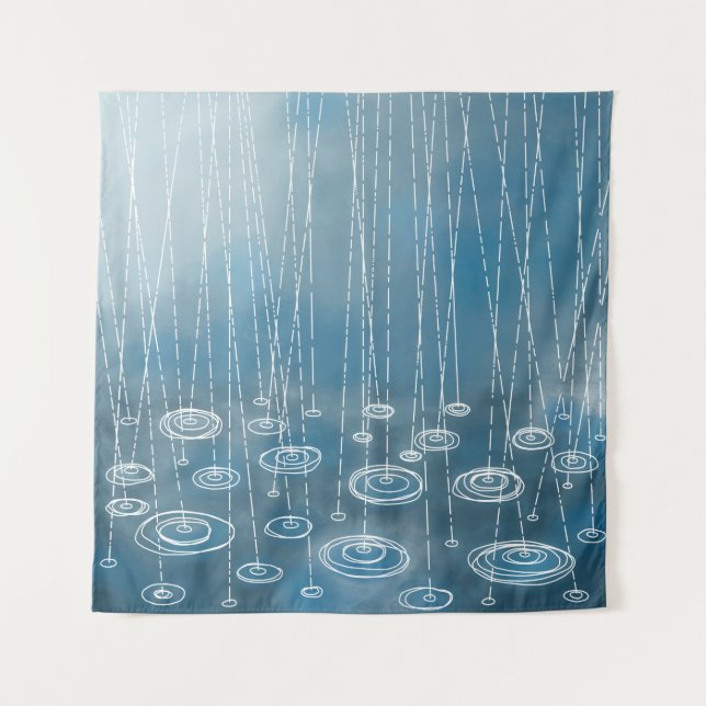 Ein weiteres Regentag Wandteppich (Vorderseite)