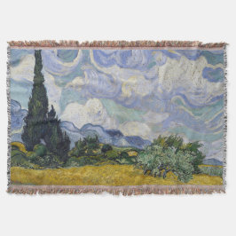 Ein Weizenfeld mit Zypressen Van Gogh Decke